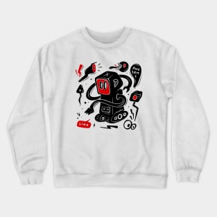 Machine doodle funny Crewneck Sweatshirt